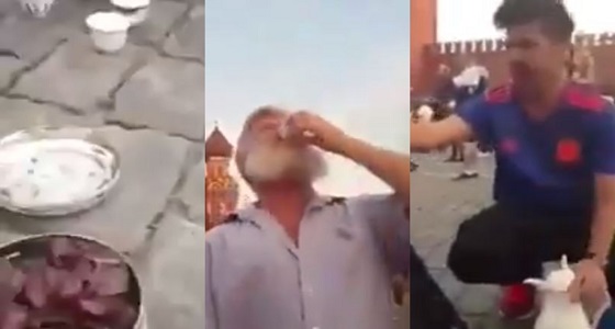 بالفيديو.. رد فعل أحد مشجعي كأس العالم بروسيا بعد تذوق القهوة العربية