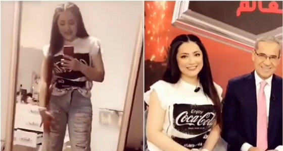 بالفيديو.. ” إم بي سي ” تضع علياء الشمري في موقف محرج بسبب ملابسها