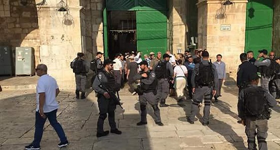 قوات الاحتلال الإسرائيلي تغلق باب المغاربة بالمسجد الأقصى