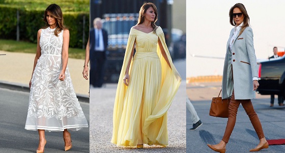 بالصور.. إطلالات ” ميلانيا ترامب ” تلفت أنظار العالم