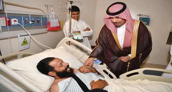 وزير الحرس الوطني يزور المصاب السبيعي