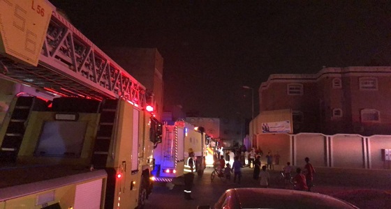 بالصور.. وفاة مواطن اثناء إندلاع حريق بشقة بالأحساء