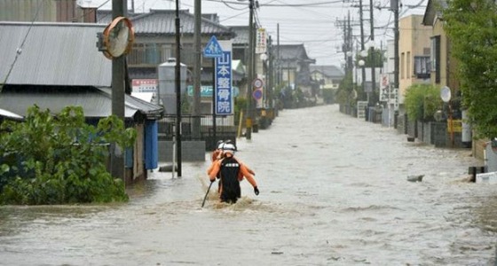 ارتفاع ضحايا فيضانات اليابان إلى 126 قتيل وفقدان 80 شخصا