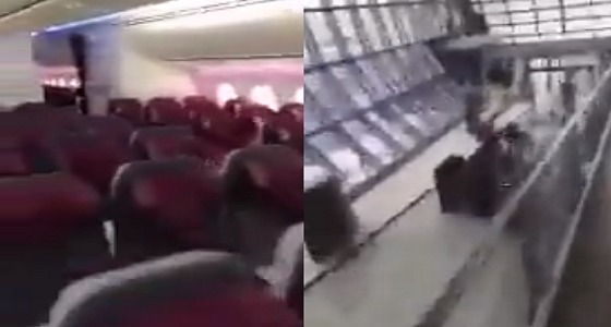 بالفيديو.. مسافر كويتي يوثق رحلته إلى الدوحة وحيدا في الطائرة