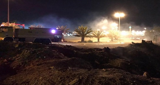 الإطاحة بـ 4 أشخاص لتورطهم في حريق اندلع خلف منتزه بتيماء