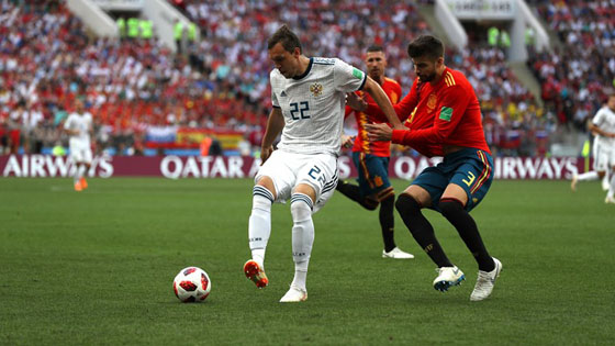 بالصور .. بركلات الترجيح.. إسبانيا تودع المونديال وروسيا تتأهل