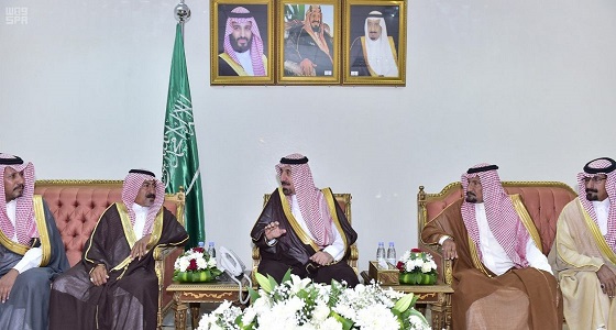 أمير نجران يستقبل والدي وذوي الشهيدين جاسر وذيب اليامي