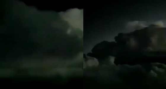 بالفيديو.. كابتن طائرة يوثق تجاوز سحب رعدية خطيرة في رحلته للرياض