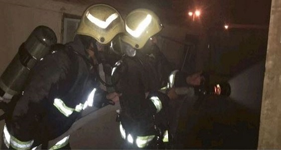 إنقاذ 4 عمال بعد اندلاع حريق داخل سكنهم بحفر الباطن