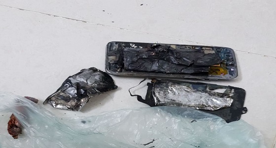 إنفجار جوال كاد أن يتسبب في كارثة بمنزل بالرياض