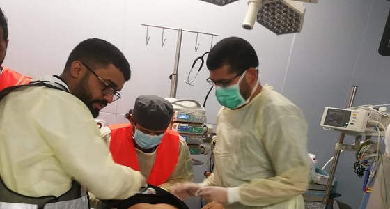 بالصور.. مجمع الملك عبدالله الطبي يستجيب بسرعة إستقبال مصابيها العشرين
