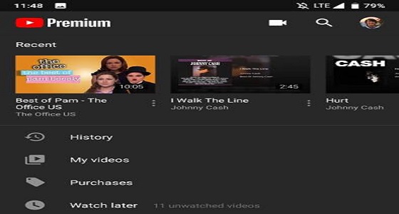 ” يوتيوب ” تمكن مستخدمي الأندوريد من تفعيل ” الوضع الليلي “