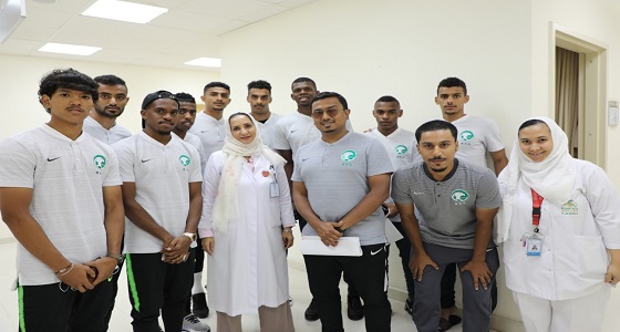 لاعبو المنتخب السعودي يجرون الفحوصات الطبية قبل مغادرتهم