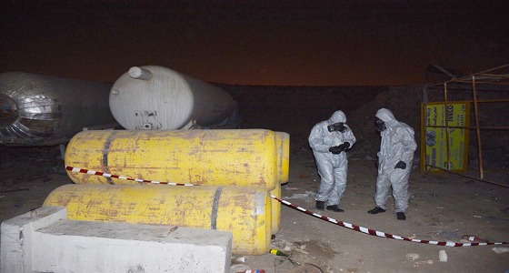 بالصور.. إصابة 11 شخصا باختناق إثر تسرب غاز الكلور في ورشة