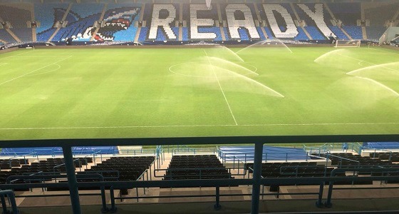 الانتهاء من ” تيفو ” الهلال للقاء الفيحاء اليوم