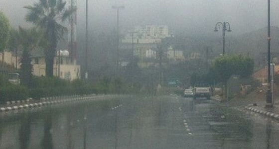 مدني الباحة ينبه من هطول أمطار على المنطقة