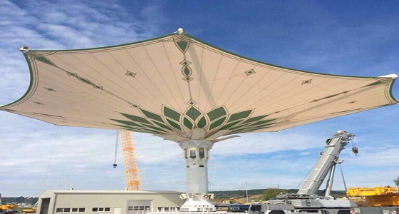 مواصفات أكبر مظلة في العالم بالساحة الشمالية للمسجد الحرام
