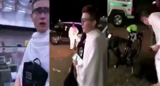 بالفيديو.. شاب يأتي من روسيا إلى مكة بدراجته الهوائية لأداء المناسك