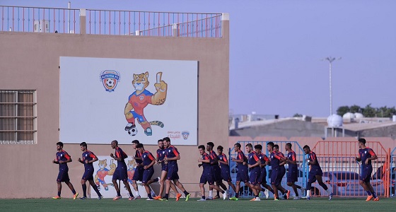 بالصور.. الفيحاء يختتم تدريباته اليوم استعدادًا للقاء الهلال