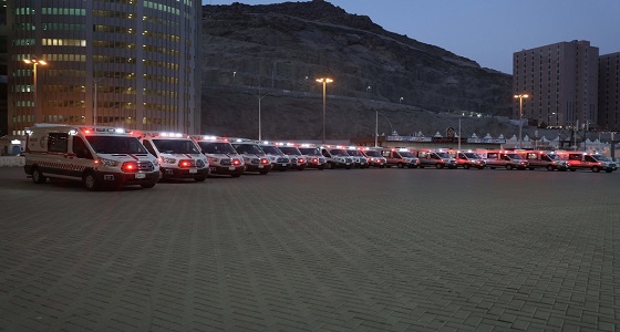 الهلال الأحمر يعزز أسطوله الإسعافي بـ 127 سيارة إسعاف متطورة لخدمة ضيوف الرحمن