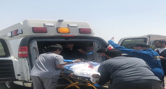بالصور.. نقل مصاب لمستشفى الملك عبد العزيز في الطائف بطيران الأمن