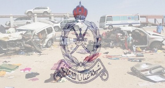 وفاة وإصابة 12 سعودي في حادث مروع بسلطنة عمان