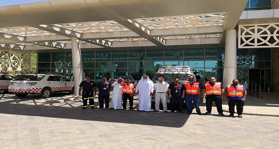مدير عام فرع هيئة الهلال الاحمر بمنطقة الرياض يهنئ منسوبي الهيئة