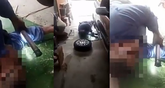 بالفيديو.. وافد سوداني يأخذ قيلولة في مكان غير مناسب