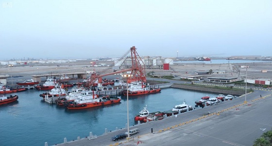 بالصور.. ميناء ينبع الصناعي يسجل رقما قياسيا لاستقبال أكبر عدد من السفن