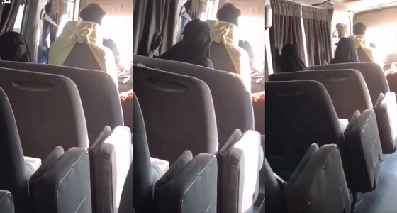 بالفيديو.. مواطن يعتدي على سائق باص طالبات في الرياض