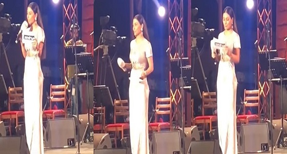 بالفيديو.. مذيعة عربية تتعرض لموقف محرج على الهواء