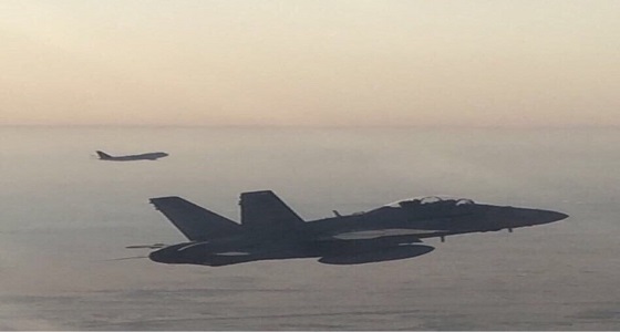 طائرات F18 الكويتية ترافق طائرة ولي العهد الأمير خلال زيارته الكويت