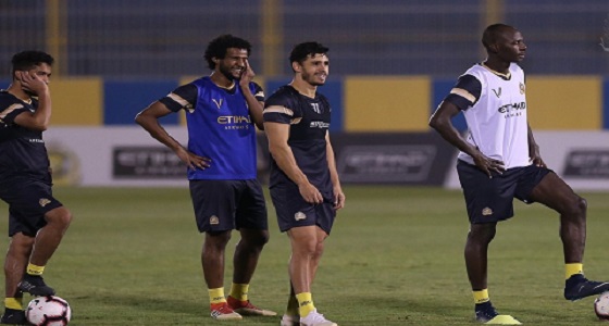 بالصور..النصر يبدأ استعداداته  لمواجهة الحزم