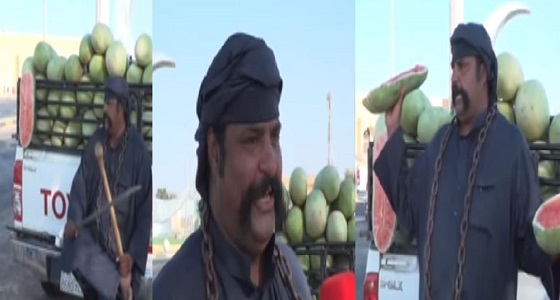 بالفيديو.. تحول لنجم إعلاني.. قصة بائع البطيخ الأشهر شمال المملكة