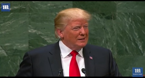 بالفيديو .. ترامب يثير ضحك أعضاء الأمم المتحدة في خطابه