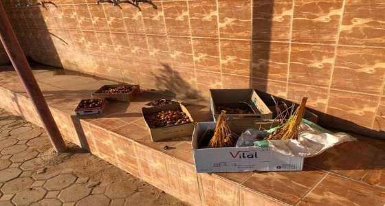 كراتين التمر أمام حمامات المساجد تثير جدلا واسعا .. ونشطاء: إفساد للنعم