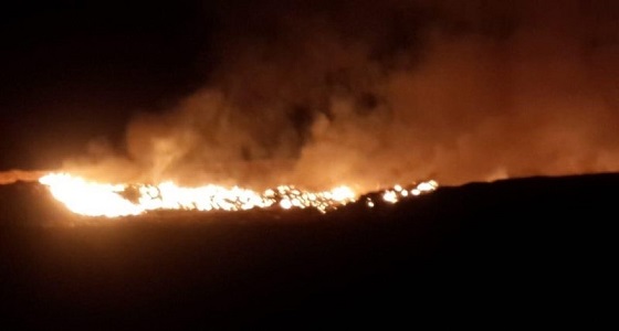 حريق هائل في نفايات بلدية غميقة.. والأهالي يطالبون بنقل المردم