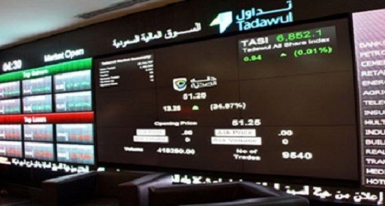 مؤشر سوق الأسهم يغلق مرتفعا
