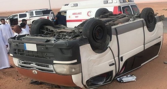 بالصور.. تعرض عدد من معلمات متوسطة ” أم الجماجم ” لحادث مروري