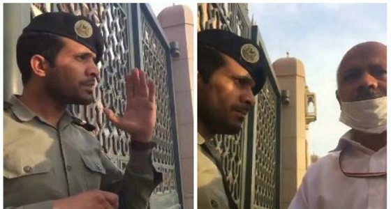 بالفيديو.. رجل أمن بالمسجد النبوي يتحدث الفارسية بطلاقة مع زائر إيراني