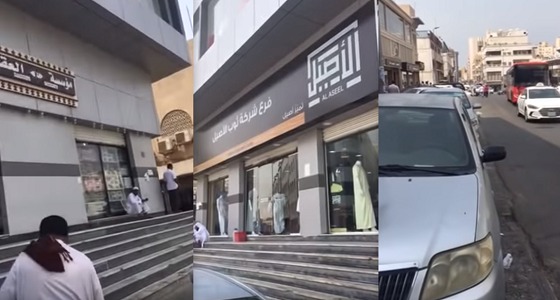 مقطع فيديو يكشف افتراءات عمالة وافدة بإغلاق المحال بـ ” باب شريف “