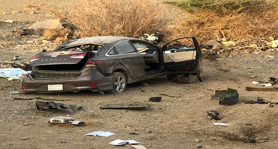بالصور.. مصرع وإصابة 4 أشخاص في حادثين منفصلين بالباحة