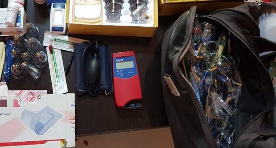 ضبط وافد يمارس العلاج بالحجامة بدون ترخيص في الرياض