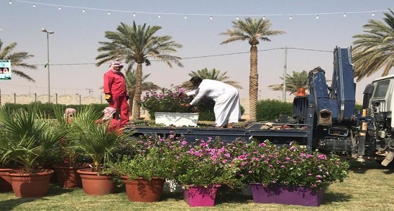 بلدية الأفلاج تنهي استعدادها للاحتفال باليوم الوطني 88