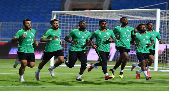 بالصور.. لاعبو الأخضر يبدأون أولى تدريباتهم استعدادًا لكأس آسيا 2019