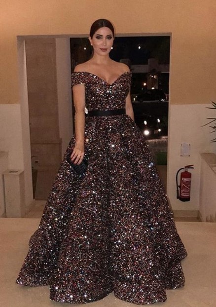 نسرين طافش تتألق بأجمل فستان في مهرجان الجونة