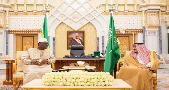 خادم الحرمين الشريفين يستقبل رئيس السنغال