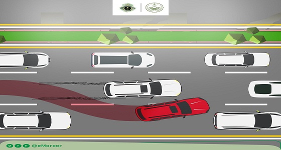 المرور يحذر من المراوغة بسرعة بين المركبات