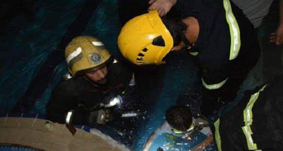 التفاصيل الكاملة بشأن تحرير يد طفل علقت بماسورة فلتر يكشفها مدني مكة