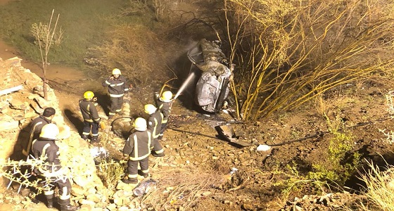 إصابتين في حادثين انقلاب منفصلين بالباحة